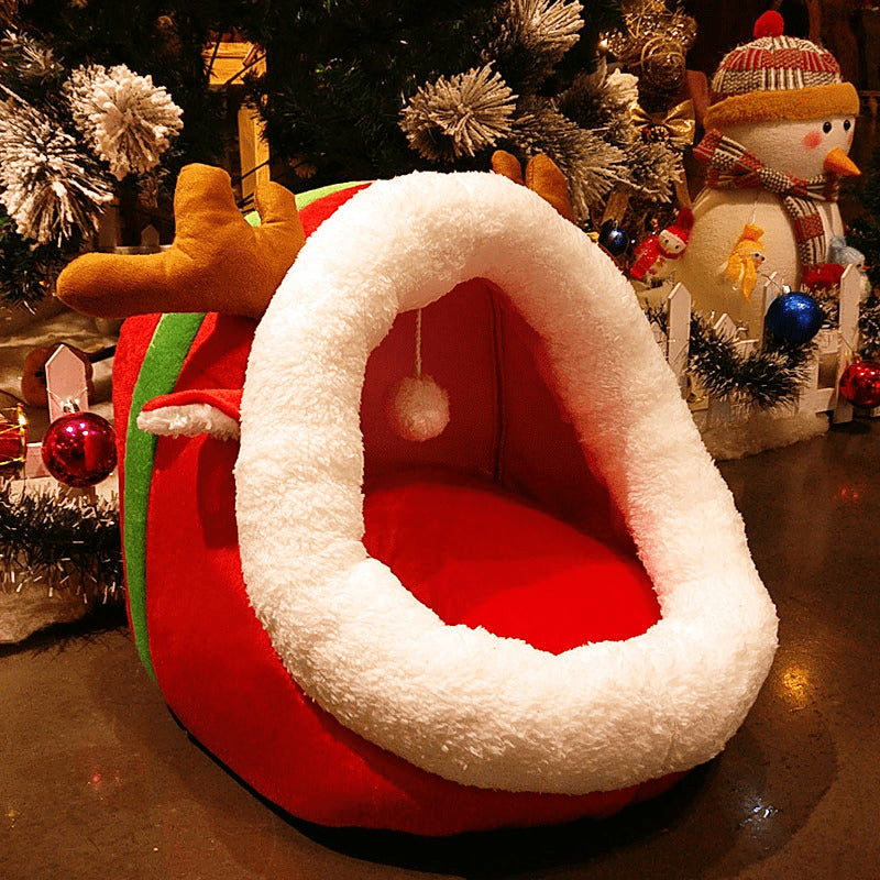 Christmas Cat Bed Indoor